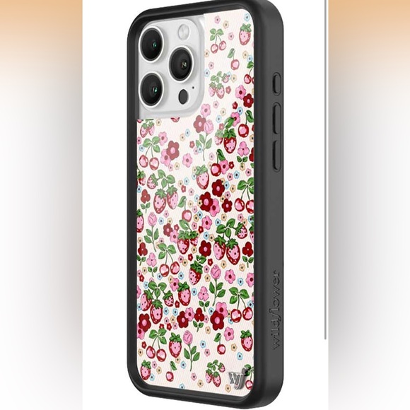 Wildflower Cases - Compatible with iPhone 16 Pro Max | Protective Black Bumper - Picture 2 of 6
